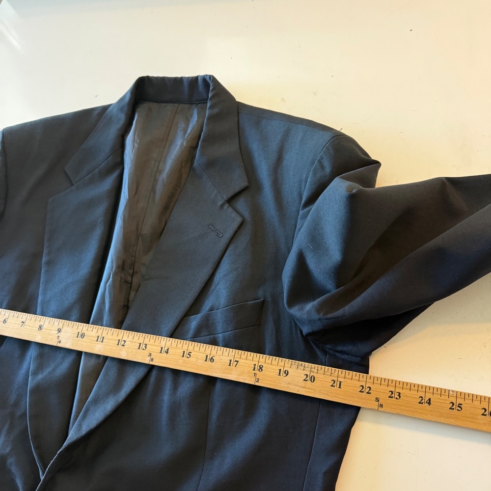 Brooks Brothers Solid Black 2 Gold Button Blazer … - image 7